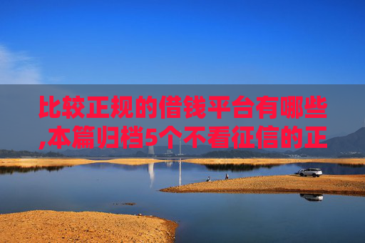 比较正规的借钱平台有哪些,本篇归档5个不看征信的正规贷款有哪些