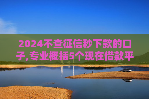 2024不查征信秒下款的口子,专业概括5个现在借款平台哪个利息低