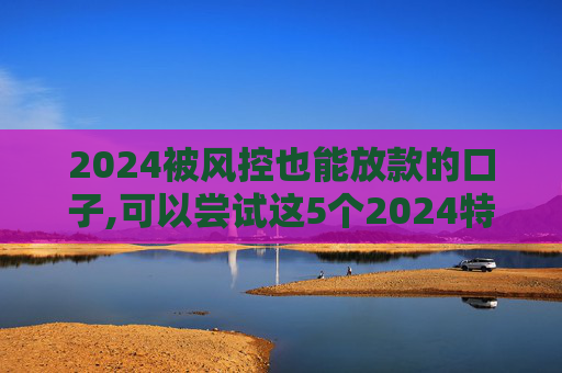 2024被风控也能放款的口子,可以尝试这5个2024特别好下款的网贷有哪些