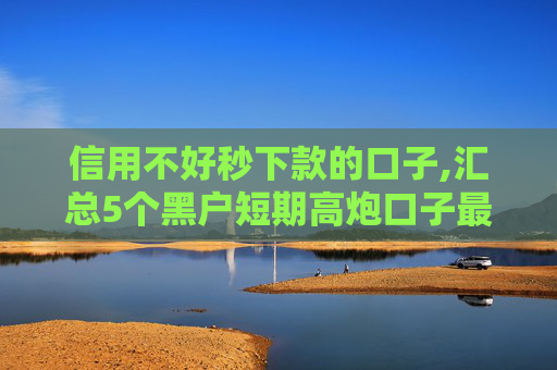 信用不好秒下款的口子,汇总5个黑户短期高炮口子最新下款平台