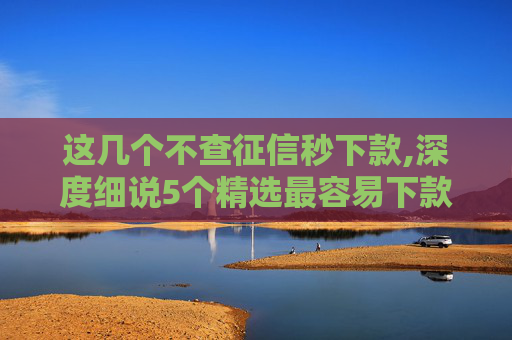 这几个不查征信秒下款,深度细说5个精选最容易下款的网贷口子