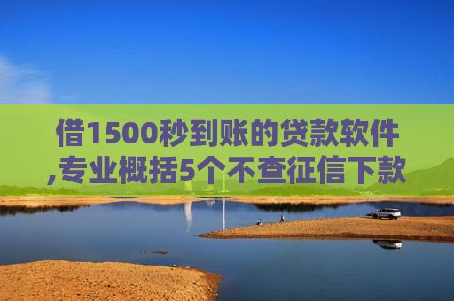 借1500秒到账的贷款软件,专业概括5个不查征信下款的网贷口子