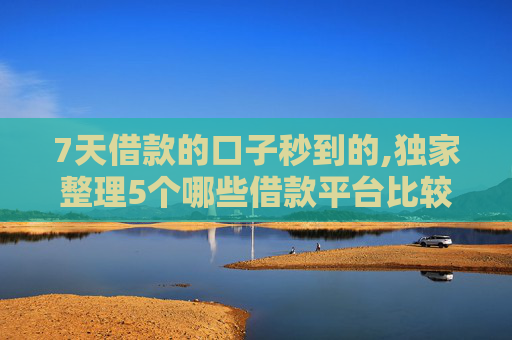 7天借款的口子秒到的,独家整理5个哪些借款平台比较好借钱