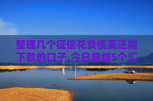 整理几个征信花负债高还能下款的口子,今日总结5个汇总5家不看征信秒下3000的口子